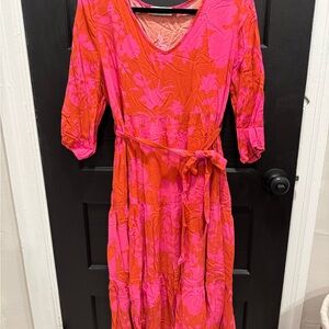 Petal & Pup Alijah Dress - Pink and Red